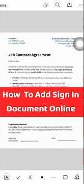 How To Insert A Signature On A PDF File | How to Sign Any PDF Document Online!