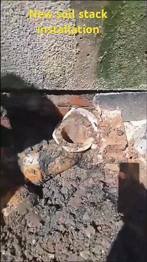 How to install a new soil stack #installation #drainagepipes #soil-pipe #birmingham #drainage