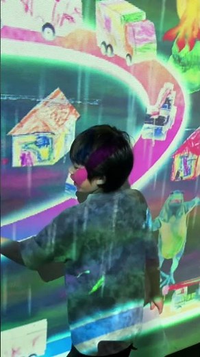 ぬり絵が動く⚡️不思議な世界🌟inがすてなーに☆ガスの科学館🔥