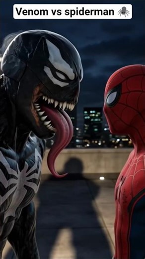 Venom V/S Spiderman ☠️🕷️#shorts #trending #spiderman #venom#ai