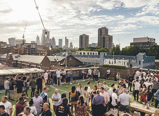 Skylight Tobacco Dock - Rooftop Bar London
