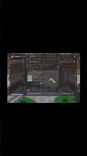 HOW TO GET THE ARROW CROSSHAIR USING LUNAR CLIENT!!