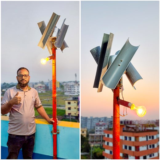 Free Electricity at Home! DIY Power Wind Turbine Generator from PVC Pipes | Rana Craft