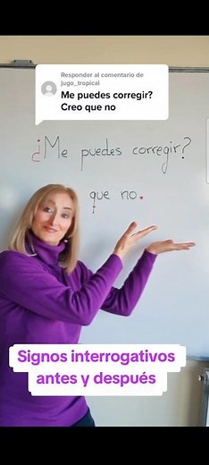 Signos interrogativos antes y después. #ortografía #signosdepuntuación #PAU #spanishteacher