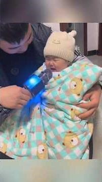 Kids hearing their own cry and wondering, “Who was that?” 🤣 #shorts