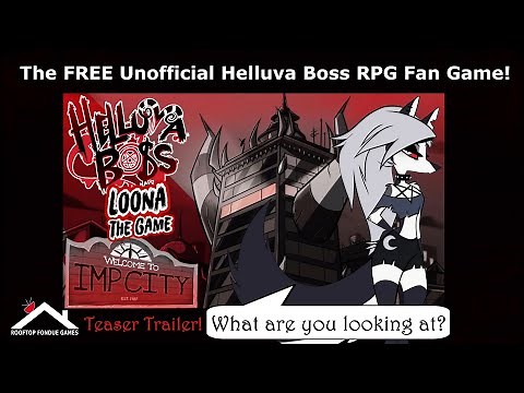 HELLUVA BOSS Loona : The Game Trailer Announcement Unofficial RPG Teaser