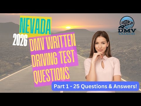 2026 Nevada DMV Written Driving Permit Test Study Guide - Part 1