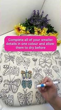 How to paint fabric | Painting with Acrylic pens | Life of Colour