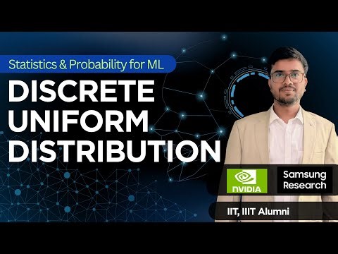 10.32 Discrete Uniform Distribution & Random Variable | Statistics & Probability