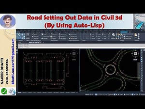Road Setting Out Data By Using Auto Lisp in Civil 3d
