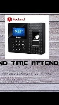 Biometric Fingerprint Time Attendance System Operation Manual (Realand)