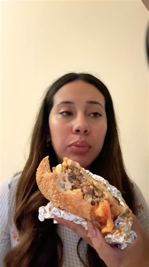 Asmr eating five guys burger #mukbang #asmrsounds #eatingsounds #fiveguys #eatingburger #asmrvideos