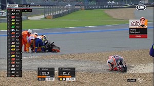 A shocking moment in Buriram for Marc Márquez, who has been hospitalised 😨 MORE: https://bit.ly/2AI0B2a | FOX Motorsport
