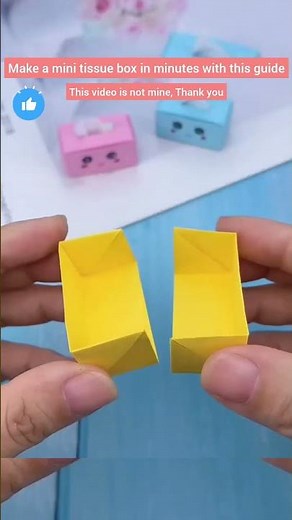 Make a mini tissue box in minutes with this guide ‪@DIYHackAndTricks‬