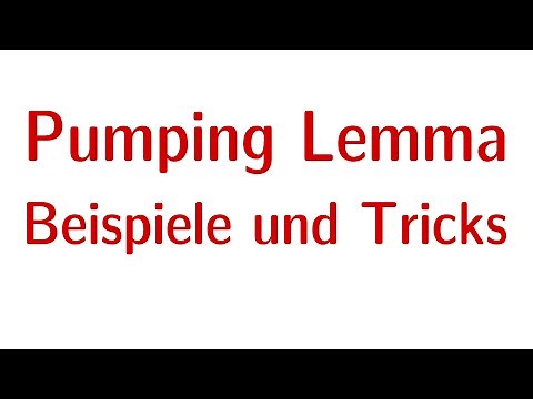 Pumping Lemma - Beispiele und Tricks