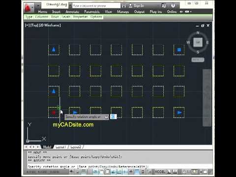 What's New & improved? ARRAY command in AutoCAD 2012 - from myCADsite.com