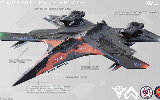 【科幻飞行器】XEF001“手术刀”太空战斗机