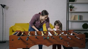 Playing Table Football - Free Stock Video
