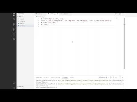 U4L7 E writelines method in python