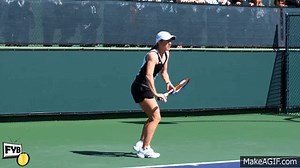 Justine Henin's Backhand on Make a GIF
