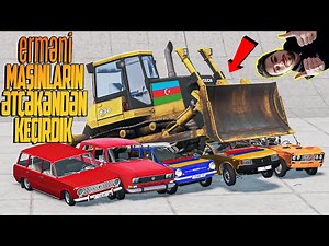 ermeni Maşınlarını Əzişdirdik | Sınan Maşınlar | BeamNG Driver