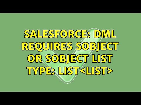 Salesforce: DML requires SObject or SObject list type: List＜List＜Commission_Line__c＞＞