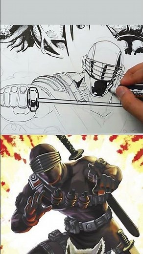 MARVEL ARTIST draws 500+ 80s CHARACTERS part 6: GIJOE'S SNAKE EYES!