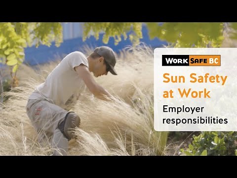 Sun Safety at Work: Employers