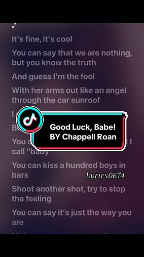 Chappell Roan - Good Luck, Babe! (Lyric Video)
