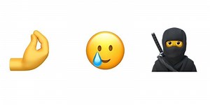The smiley face emoji with tear is now a thing thanks to the new iOS update