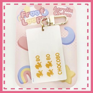 FF Pasmo Chocobo Rail Pass Charm 2.5 Inch | Clear Acrylic Charm Keychain - Etsy UK
