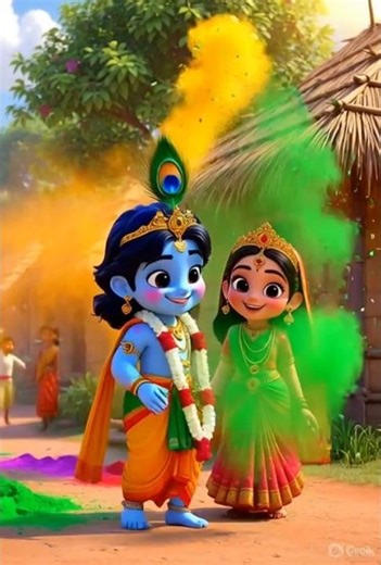 “Bhakti Wali Holi 🕉️ | Shiv Parvati, Krishna Radha & Hanuman Holi🙏