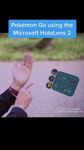 Pokemon Go Demo on Microsoft HoloLens 2 | Exciting Collaboration