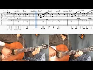 Oceano Djavan no Violão com tablatura e partitura