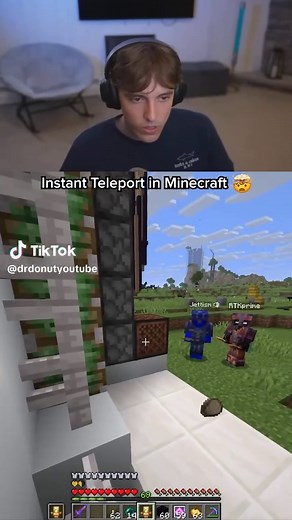 Instant Teleport Minecraft: How to Teleport Instantly (DrDonut)