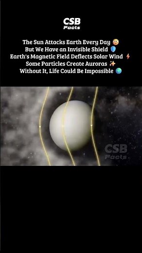 How Earth Survives Solar Wind 😳🌍⚡