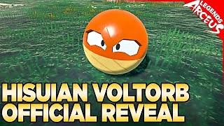 Hisuian Voltorb Official Reveal for Pokemon Legends Arceus