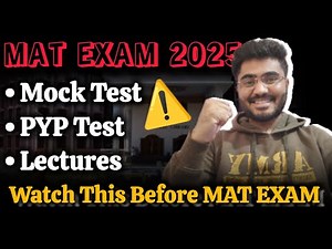 🚨 MAT EXAM 2025 TOP KARO | Best Study Material & Mock Tests