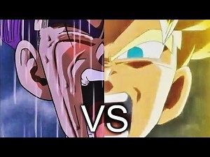 Future Trunks turns super saiyan for first time 1995 VS 2016