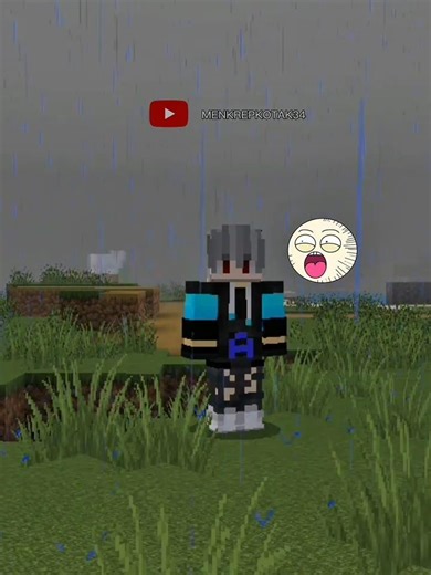 emak gak ngajak bego main hujan - hujanan #minecraft #shorts #funny #shortsmemes #comedy