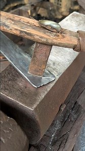 Incredible skill cutting steel to make a machete