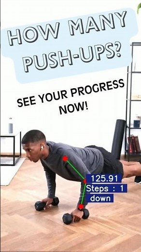 Push Up Counter with Ultralytics Workouts! 💪 Real Time Rep Tracking #shorts