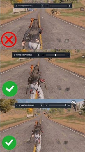 Improve FOV RANGE (THIRD PERSON ONLY) Low vs Mid vs Max 🔥 - Which one is best?