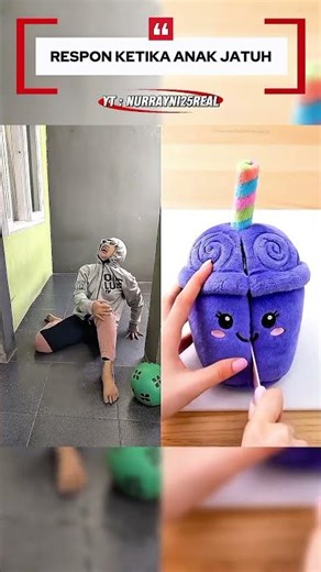 Respon Ketika Anak Jatuh #shorts