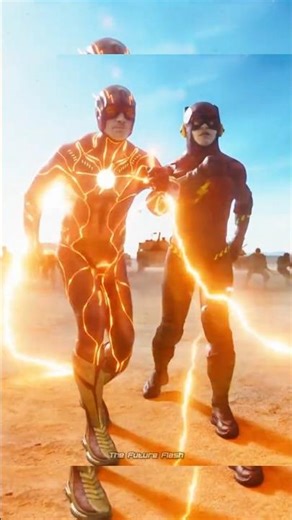 Flash and young Barry working together! ⚡️🔥