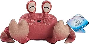 Disney The Little Mermaid Sebastian Small Plush Stuffed Animal, Crab, Kids Toys for Ages 3 Up by Just Play