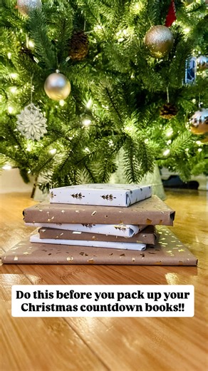 Libby Klinner • teacher + mom on Instagram: "Before you pack up your Christmas countdown books, wrap and number them! Your future self will thank you!! Even if you only do the first half of the books, it will save you time next November when you’re already busy 👏 Motherhood | Christmas | toddler . . . . . . #motherhood #momsofinstagram #toddlermom #motherhoodunfiltered #secondbaby #twinmomlife #twinmama #twinmom #teachermom #teachermama #boygirltwins #fraternaltwins #motherhood #momlife #teache