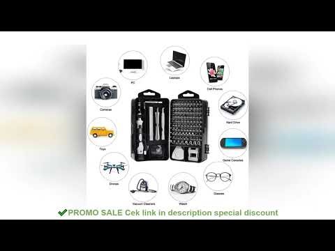 115 in 1 Magnetic Laptop Repair Kit Precision Screwdriver Set Small Impact Screwdriver for Electroni