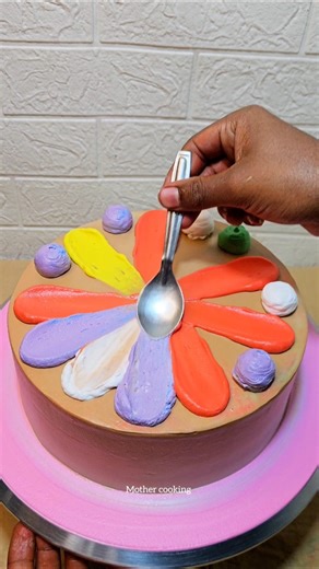 Brownie multi colour cake recipe #cake #cakedesign #youtube #shorts #trending #ytshorts #rainbow