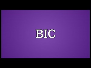 BIC Meaning